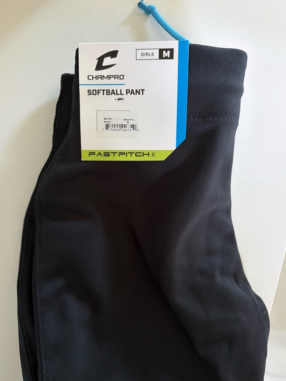 Champro Girls' Black Softball Pants - M (2) and L (1)